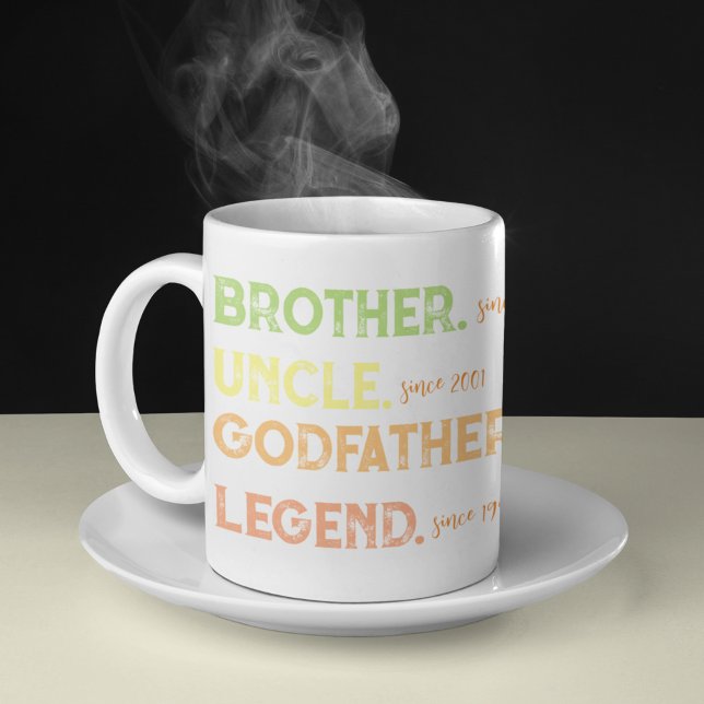 Brother farbror Godfather Legend sedan år Kaffemugg (Skapare uppladdad)