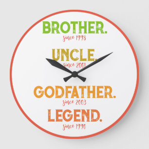 Brother farbror Godfather Legend sedan år Stor Klocka