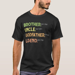 Brother farbror Godfather Legend sedan årets Anpas T Shirt