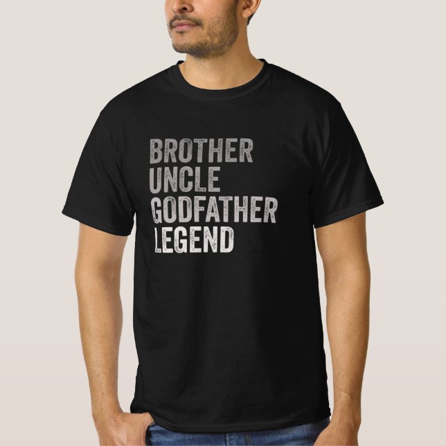 Brother farbror Godfather Legend T Shirt (Framsida)