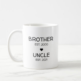 Brother farbror Gravid Announcement Baby Reveal Kaffemugg