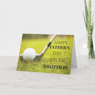 Brother Fars dag Golf Boll i Grass Kort