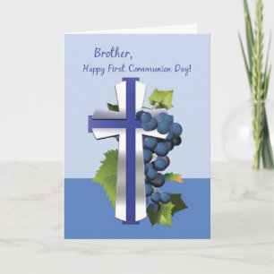 Brother First Heliga Communion, Blue och Silver Cr Kort