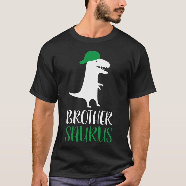 Brother Gift, Brother, Dinosaur, Brothersaurus T. T Shirt (Framsida)