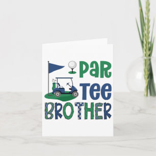Brother Golf Älskare Födelsedagsfest Family M Kort