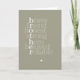 Brother Greeting Card Kort