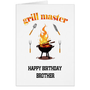 Brother Grill Master Birthday Hälsningskort