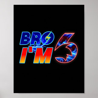 Brother Im 6e Birthday Boy Matching Party Poster