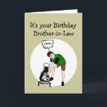 Brother-in-Law Birthday Funny Lawnmower Insult Kort<br><div class="desc">Bror-in-Law Birthday Funny Lawnmower Insult för dem med bra känsla för humor</div>