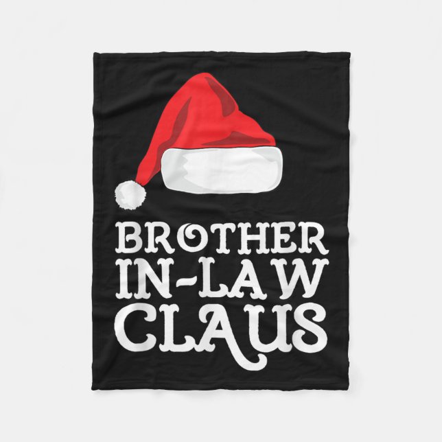 Brother-in-law Claus jul Santas Pajama Famil Fleecefilt (Framsidan)