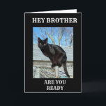 BROTHER IS "40" SAYS FUNNY BLACK CAT KORT<br><div class="desc">TACK FÖR ATT JAG STOPPADE ETT AV MINA ÅTTA LAGER! DENNA "SMARTY BYXOR BLACK CAT" ÄR POISTISK,  SÅ REDO ATT ÖNSKA "DIN BROR" EN LYCKLIG 4:E BIRTHDAG. DU KAN ÄNDRA VERSINSIDAN OCH UT I SEKUNDER!</div>