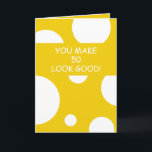 Brother Joke Gult Personlig Bro 50:e födelsedagen Kort<br><div class="desc">Brother Joke Gult Personlig Bro 50 Birthday, en vacker design som är avsedd för alla som tittar vackra födelsedagskort för broder, födelsedagskort för äldre bror eller födelsedagskort för lillebror, den här skulle vara coola. Utformningen har en bakgrund i fullt med vissa vita cirklar, det är anpassade, du kan lägga in...</div>
