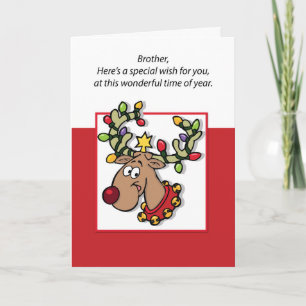 Brother jul Ljus och Reindeer Kort