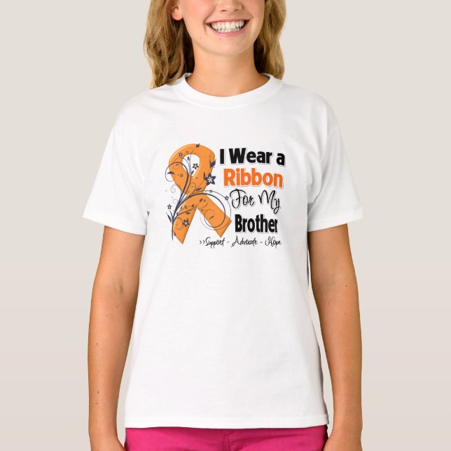 Brother - Leukemia Ribbon T Shirt (Framsida)