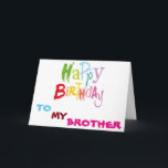 **BROTHER*** LIVET ÄR SÅ FÄRDIGT MED DIG BIRTHDAG KORT<br><div class="desc">GÖR DIN **BRODER** LIVET MER "FÄRGÄMNE"? OCH VILL DU LÅTA HENNE VETA? HUR SKICKAR HENNE ELLER GE DET HÄR "SVETDAGKORTET" FYLLT MED "FÄRG!"?</div>