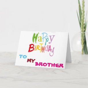 **BROTHER*** LIVET ÄR SÅ FÄRDIGT MED DIG BIRTHDAG KORT