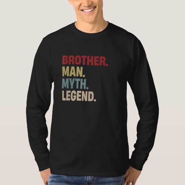 Brother Man Myth Legend Far Pappa för Manar Boys T Shirt (Framsida)