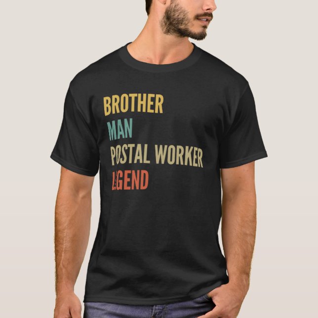 Brother Man Postal Worker Legend T Shirt (Framsida)