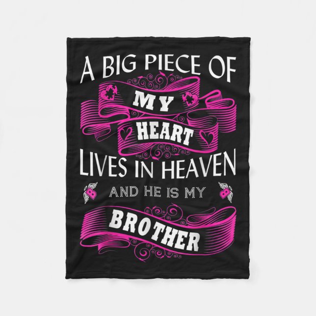 Brother Memorial Day My Guardian Angel A Big Biet Fleecefilt (Framsidan)