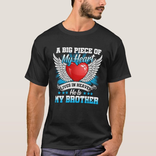Brother My Angel  In Memory Of Brother In Heaven T Shirt (Framsida)