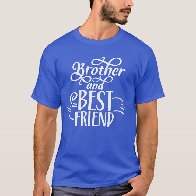 Brother och Best Friendeam Brothers Vänskap vin T Shirt (Framsida)