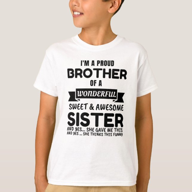 Brother och hans Fantastisk-syster T-Shirt (Framsida)