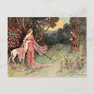 Brother och syster Grimm - Warwick Goble Farytale Vykort