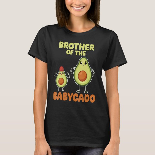 Brother Of The Babycado Avocado Cute Family Pregna T Shirt (Framsida)