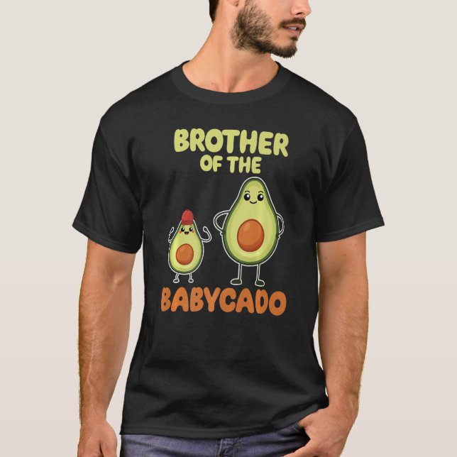 Brother Of The Babycado Avocado Cute Family Pregna T Shirt (Framsida)