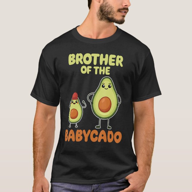 Brother Of The Babycado Avocado Cute Family Pregna T Shirt (Framsida)