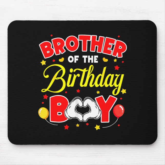 Brother Of The Birthday Boy Matching Family Party  Musmatta (Framsidan)