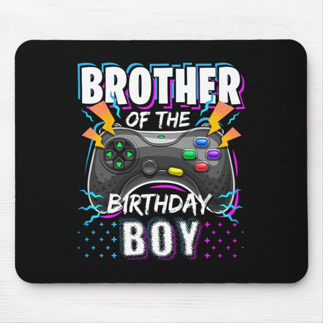 Brother Of The Birthday Boy Matching Video Game Bi Musmatta (Framsidan)
