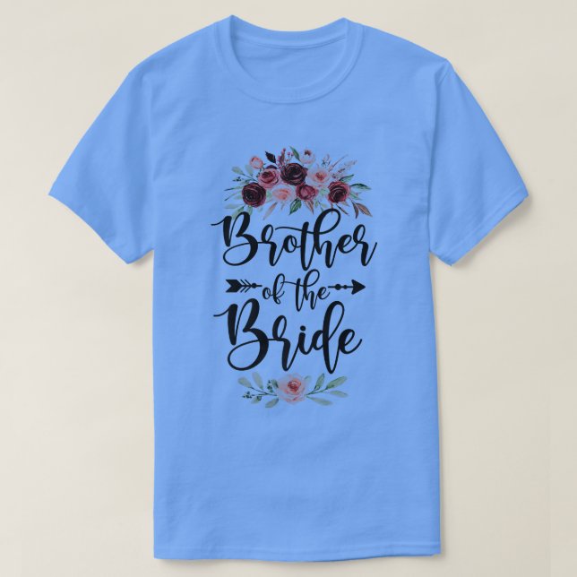 Brother Of The Bride Wedding Shower Celebration Li T Shirt (Design framsida)