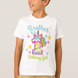 Brother of the First birthday Unicorn T Shirt