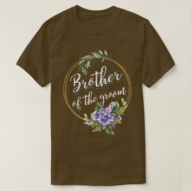 Brother Of The Groom Wedding Bachelor Party Brothe T Shirt (Design framsida)