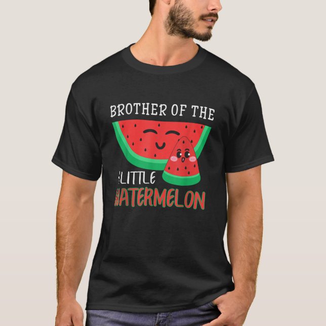 Brother Of The Little Watermelon Melon Family Matc T Shirt (Framsida)