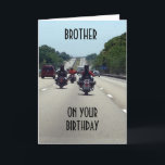 **BROTHER** PÅ DITT BIRTHDAY SLÅ VÄGKORTET KORT<br><div class="desc">DET HÄR KAN VARA FÖR MOTORCLYLISTAN ***BROTHER*** SOM VET HUR DU BARA KAN "FÅ LIV" FÖR SÄKERHET!!!!!!!</div>