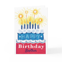 Brother Patriotic Birthday Card