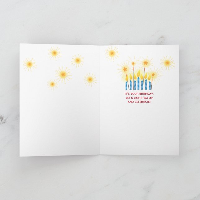 Brother Patriotic Birthday Card Kort (Inuti)