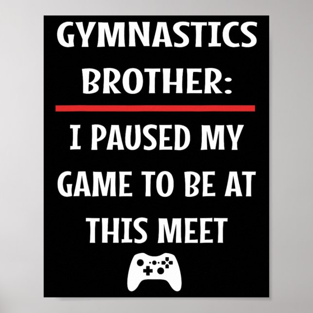 Brother pausade mitt spel för att vara här videosp poster (Framsidan)