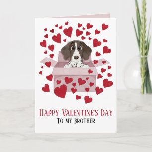 Brother Puppy i Box Valentine's Kort