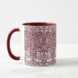 Brother Rabbit Maroon Mönster William Morris Mugg