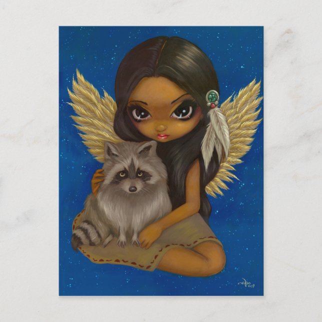 "Brother Raccoon" vykort (Framsida)