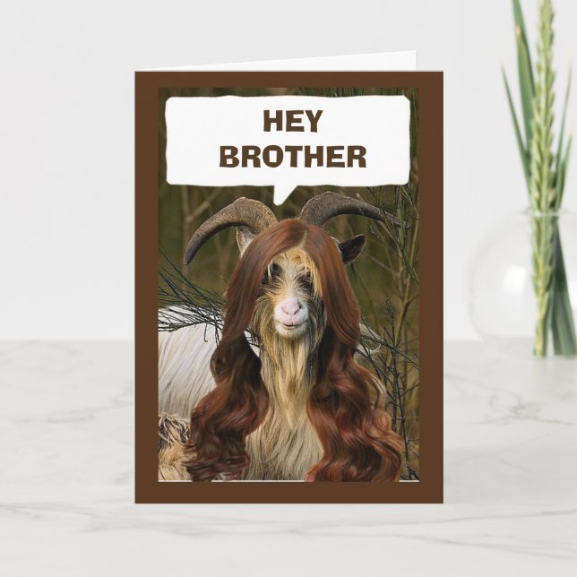 "BROTHER" REDO ATT CELEBRAGE DIN BIRTHDAY KORT (Framsida)