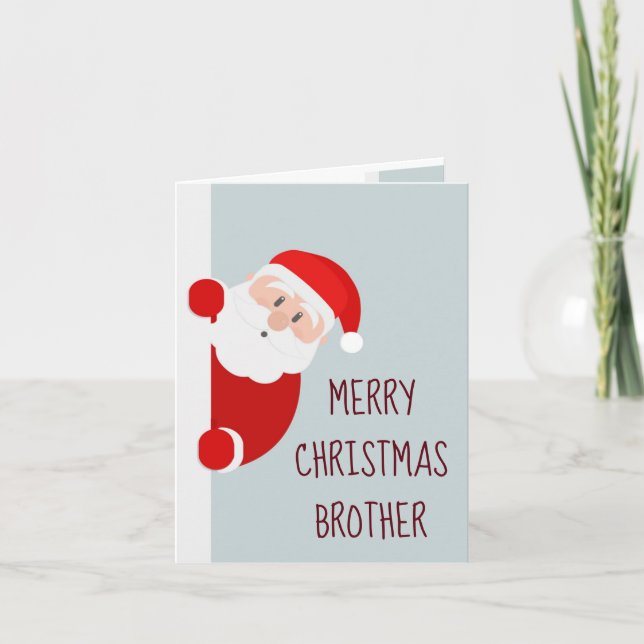 Brother Santa God jul Card Kort (Framsida)
