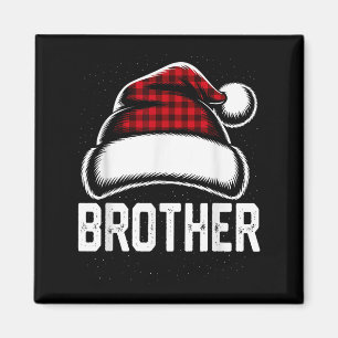 Brother Santa Red Plade-julfamiljen Matching Magnet