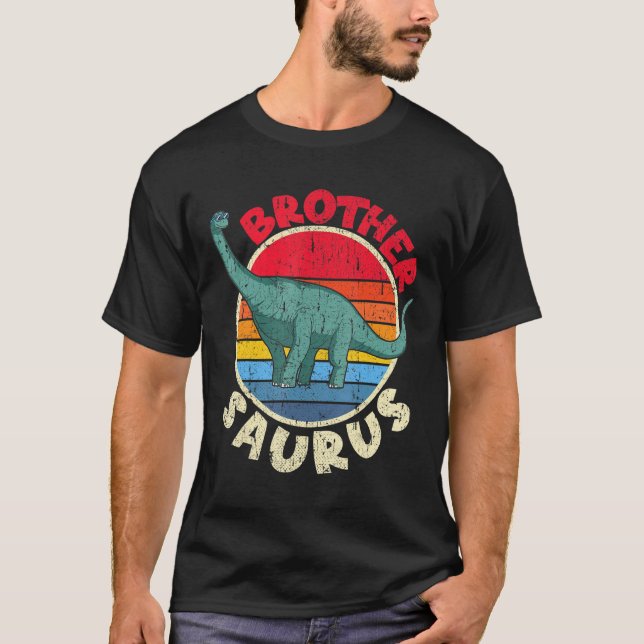 Brother Saurus I Brachiosaurus Diplodocus I Familj T Shirt (Framsida)