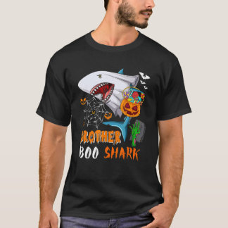 Brother Shark Boo Halloween Shark Boo Ghost Candie T Shirt