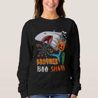 Brother Shark Boo Halloween Shark Boo Ghost Candie T Shirt