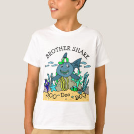 Brother Shark Doo Doo Boy's T Shirt